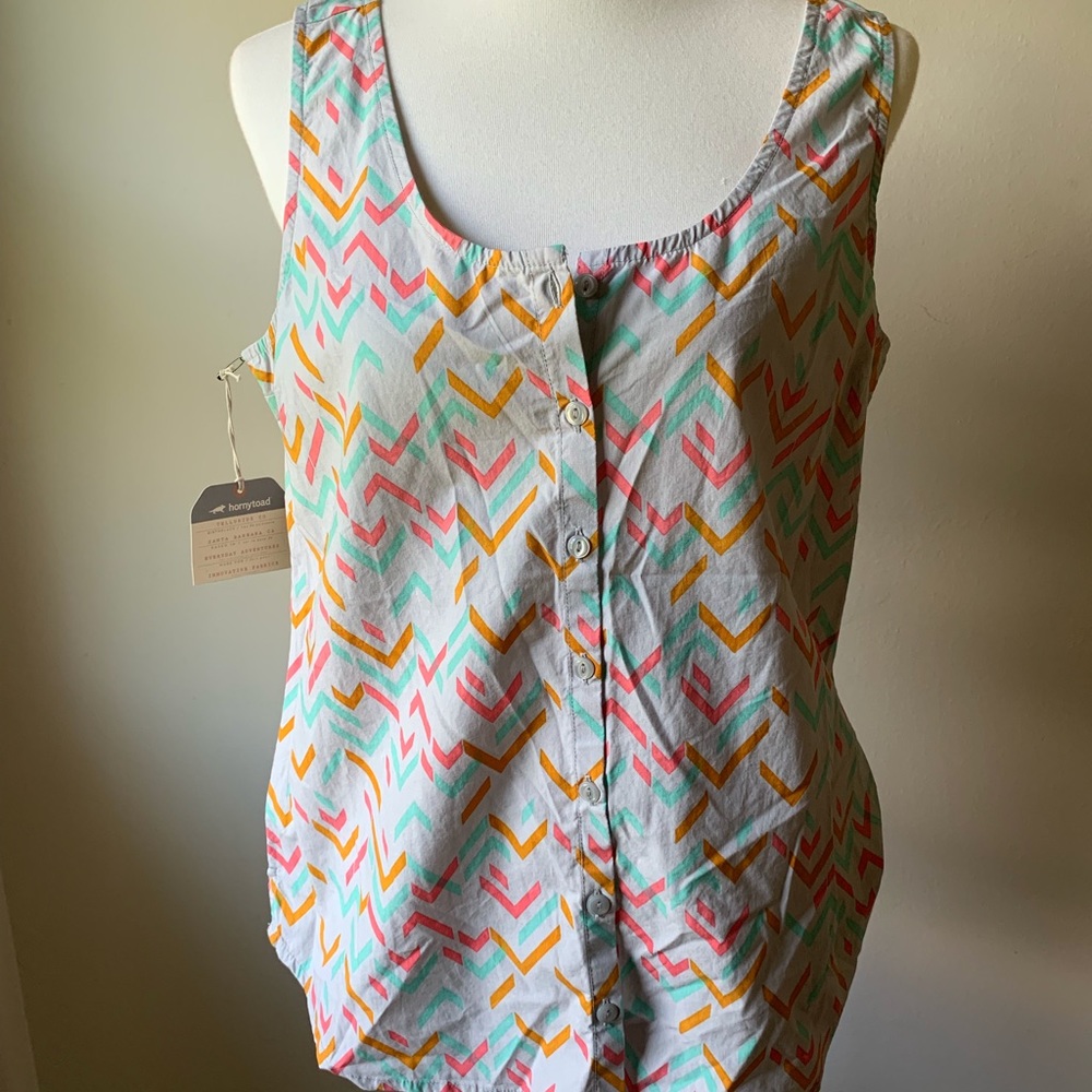 NWT Blue Horny Toad Sleeveless Top